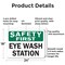 Signmission Eye Wash Station, 24 in W x Rectangle, Aluminum OS-2PACK-SF-A-1824-L-19585 - alternate 6